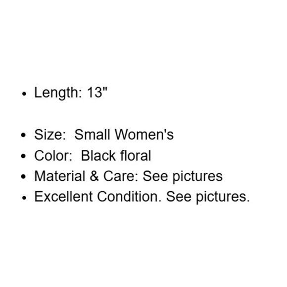 Intimately Free People Top Womens Small Black Floral Babydoll Blouse All Cotton - Picture 4 of 13